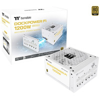 Thermaltake Dockpower FI Neige alimentation modulaire 1200 watt Blanc, 1x 12V-2x6, 5x PCIe