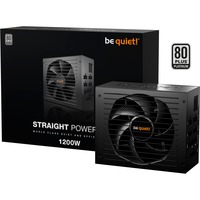 be quiet! Straight Power 12 Platinum alimentation modulaire 1200 watt Noir, 2x 12VHPWR, 4x PCIe, 80 Plus Platinium, 1200 W, 110 - 240 V, 1270 W, 50/60 Hz, 15/7.5 A, 150 W