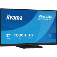 iiyama ProLite T2754MSC-B2AG 27" Moniteur tactile Noir (Mat), 1x HDMI, 1x VGA, 2x USB-A, 68,6 cm (27"), 1920 x 1080 pixels, Full HD, LED, 4 ms, Noir
