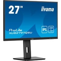 iiyama ProLite XUB2797QSU-B2 écran plat de PC 68,6 cm (27") 2560 x 1440 pixels Quad HD LED Noir Moniteur Noir (Mat), 68,6 cm (27"), 2560 x 1440 pixels, Quad HD, LED, 1 ms, Noir