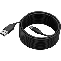 Jabra USB PanaCast 50, Câble Noir, 5 m, USB C, USB A, USB 2.0, Noir
