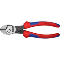KNIPEX Coupeuse diagonale TwinForce 7372180, Tenailles de cran Rouge/Bleu