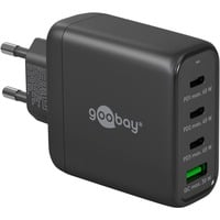 goobay 68W GaN USB-C PD Multiport Quick Charger, Chargeur Noir