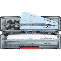 Bosch Kit de 20 lames de scie sabre à métaux et à bois Tough Box, Jeu de lames de scie 