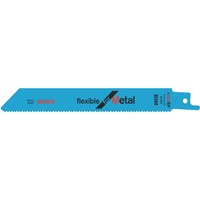 Bosch Lames de scie sabre S 922 BF Flexible for Metal, Lame de scie Lame de scie à guichet, Métal, Tuyau, Bimétal, 2 mm, 0,9 mm, 15 cm