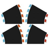 Carrera HYBRID Courbes Rayon 1/30° (2x G + 2x D), Circuit 