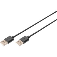 Digitus Câble de connexion USB 2.0 USB-A (mâle) > USB-A (mâle) Noir