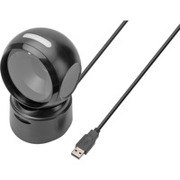 Digitus Scanner de codes-barres USB de bureau 1D 2D, Lecteur de codes-barres Noir