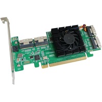 HighPoint SSD7580B PCIe 4.0x16 8x U.2P NVMe, Carte d'interface 