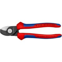 KNIPEX Coupe-câbles 95 12 165, Tenailles de cran avec gaines bi-matière, brunie, 15 Ø mm, 50 mm²