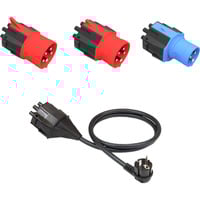 NRGkick Set d'adaptateurs de prise 32A standard (UE) 16A, 32A, prise de terre Noir