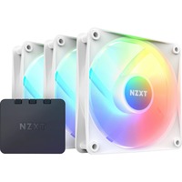 NZXT F120 RGB Core Triple Pack, Ventilateur de boîtier Blanc, 3 pièces, connecteur de ventilateur PWM à 4 broches