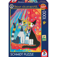 Schmidt Spiele Rosina Wachtmeister: Famille de chats heureuse, Puzzle 