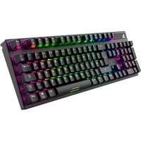 Sharkoon SKILLER SGK20 RGB clavier gaming mécanique Noir, Layout DE (QWERTZ), Huano Red, 100%