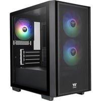 Thermaltake Versa H16 TG ARGB boîtier mini tower Noir | 3x USB-A | RGB | Verre Trempé