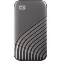 WD My Passport 1000 Go Gris SSD externe Gris, 1000 Go, USB Type-C, 3.2 Gen 2 (3.1 Gen 2), 1050 Mo/s, Protection par mot de passe, Gris