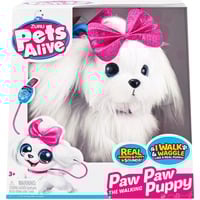 ZURU Lil' Paw Paw ZURU, Peluche Pets Alive Lil' Paw Paw, Peluche chien, 3 an(s), Sonore