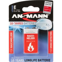 Ansmann 9V Lithium Batterie à usage unique Batterie à usage unique, 9V, Lithium, 9 V, 1 pièce(s), Gris, Rouge