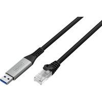Digitus Câble USB-A 3.2 Gen1 > Ethernet RJ-45, 1Gbit/s, Adaptateur Noir