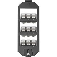 Digitus Support de boîte au sol pour modules Keystone, triple, Cadre de montage Noir