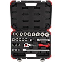 GEDORE R69013024 douills et ensemble de douilles, Clés mixtes à cliquet Rouge/Noir, 85 mm