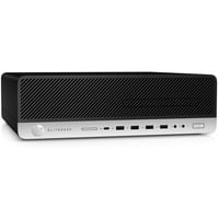 HP EliteDesk 800 G3 SFF Reconditionné, PC Noir/Argent