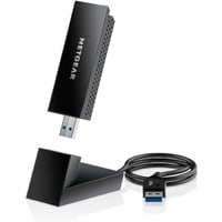 Netgear A8000 WLAN 1200 Mbit/s, Adaptateur WLAN Sans fil, USB, WLAN, Wi-Fi 6E (802.11ax), 1200 Mbit/s, Noir
