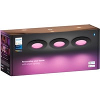 Philips Hue Hue White & Color Ambiance Slim lampe encastrée 90 mm, Lumière LED Noir