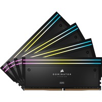 Corsair Dominator Titanium RGB 64 Go DDR5-6400 (4x 16 Go) mémoire vive Noir, CMP64GX5M4B6400C32, XMP 3.0
