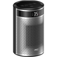 DREO Chauffage soufflant Atom 416, Radiateur soufflant Noir/Argent