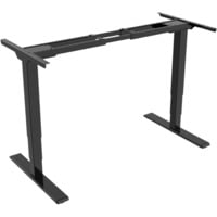 Digitus Châssis de table réglable en hauteur électrique, double moteur, 3 niveaux, Piètement Noir