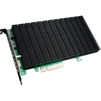 HighPoint SSD6204A contrôleur RAID PCI Express x8 3.0 8 Gbit/s, Carte d'interface PCI Express 3.0, PCI Express x8, 0, 1, 8 Gbit/s, 4 canaux, 920,585 h