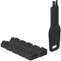 Lindy Serrure de port RJ45 (10 pièces) avec clé, Verrou antivol Noir