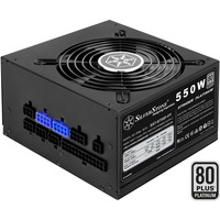 SilverStone ST55F-PT unité d'alimentation d'énergie 550 W 20+4 pin ATX ATX Noir alimentation  Noir, 550 W, 90 - 264 V, 47 - 63 Hz, +12V,+3.3V,+5V,+5Vsb,-12V, Actif, 105 W
