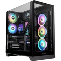 Thermaltake View 390 TG boîtier midi tower Noir | 2x USB-A | 1x USB-C | Verre Trempé