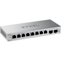 Zyxel 8-Port GbE + 2 GbE Uplink Web Managed, Switch Gris