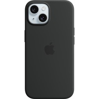 Apple Coque en silicone avec MagSafe pour iPhone 15, Housse/Étui smartphone Noir