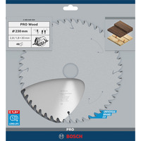 Bosch 2 608 640 629 lame de scie circulaire 23 cm 1 pièce(s) Bois, 23 cm, 3 cm, 1,8 mm, 2,8 mm, Biseau supérieur alterné