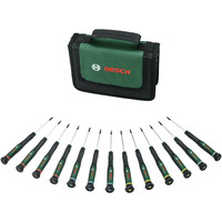 Bosch Set de tournevis de précision, 13 pièces Vert/Noir