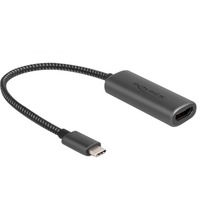DeLOCK USB-C (male) > HDMI (female) (DP Alt Mode), Adaptateur Gris, 0,2 mètres