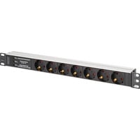 Digitus DN-95441 multiprise à 7 prises Noir/en aluminium, 7x prises