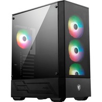 MSI MAG Forge 112R Midi Tower Noir, Transparent, boîtier pc Noir | 2x USB-A | RGB | Verre Trempé