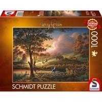 Schmidt Spiele Terry Redlin : Or du soleil sur les champs mûrs, Puzzle 