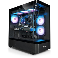 Thermaltake PC-000097-DE, PC gaming Noir/transparent