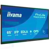 iiyama TE6512MIS-B4AG Écran d'affichage dynamique En forme de kiosk 165,1 cm (65") LCD Wifi 400 cd/m² 4K Ultra HD Noir Écran tactile Intégré dans le processeur Android 24/7, Affichage public Noir (Mat), En forme de kiosk, 165,1 cm (65"), LCD, 3840 x 2160 pixels, Wifi, 24/7