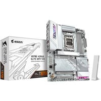 GIGABYTE X870E AORUS ELITE WIFI7 ICE Carte mère - Prend en charge les processeurs AMD Ryzen 9000, VRM numérique 16+2+2 phases, jusqu'à 8200 MHz DDR5 (O.C.), 3x PCIe 5.0 + 1x PCIe 4.0, Wi-Fi 7, LAN 2.5 GbE, USB 4 carte mère socket AM5 Blanc, VRM numérique 16+2+2 phases, jusqu'à 8200 MHz DDR5 (O.C.), 3x PCIe 5.0 + 1x PCIe 4.0, Wi-Fi 7, LAN 2.5 GbE, USB 4, AMD, Emplacement AM5, AMD Ryzen 7000 Series, AMD Ryzen 8000 Series, AMD Ryzen 9000 Series, Emplacement AM5, DDR5-SDRAM, 256 Go