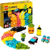 LEGO Classic - Jouer avec la créativité du néon, Jouets de construction 
