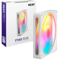 NZXT F140 RGB ventilateur de boîtier Blanc, 140 x 140 x 25 mm, PWM