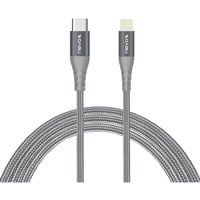 Nevox 1884 câble Lightning 0,5 m Gris, Argent Argent/gris, 0,5 m, Lightning, USB C, Mâle, Mâle, Gris, Argent