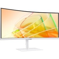 Samsung S65TC écran plat de PC 86,4 cm (34") 3440 x 1440 pixels UltraWide Quad HD LED Blanc Moniteur incurvé Blanc, 1x DisplayPort, 1x HDMI, 3x USB-A, 2x Thunderbolt, 1x RJ-45, 86,4 cm (34"), 3440 x 1440 pixels, UltraWide Quad HD, LED, 5 ms, Blanc